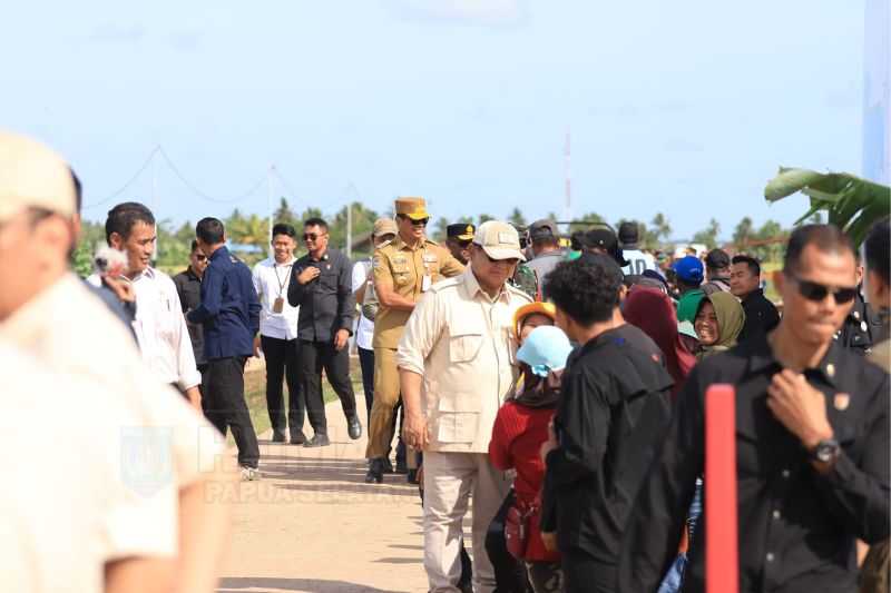 Presiden Prabowo Kunjungi Papua Selatan, Tinjau PSN Ketahanan Pangan