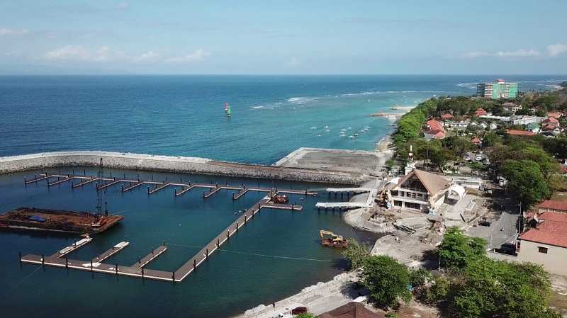 Progres Pembangunan Pelabuhan Sanur Capai 94,13%