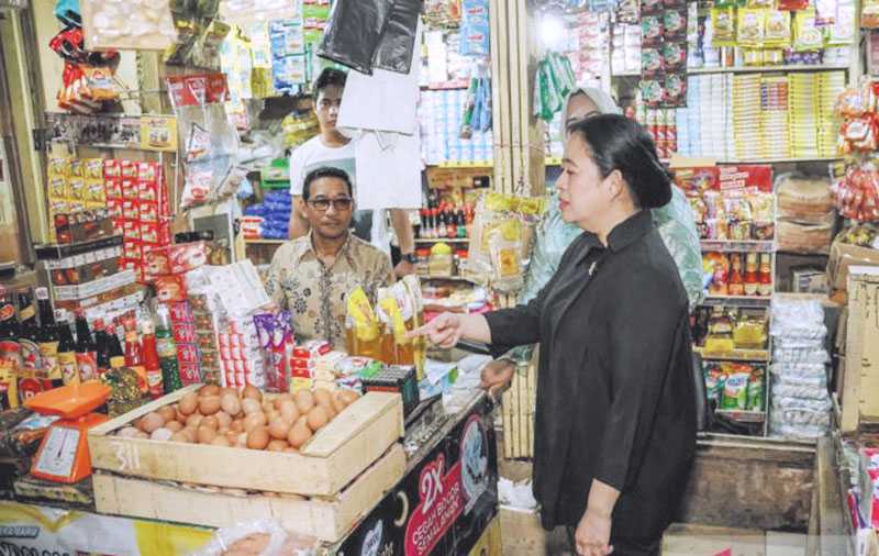 Puan Minta Pemerintah Kendalikan Harga Bahan Pokok