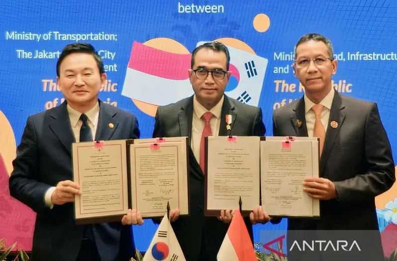 RI-Korea Selatan Tandatangani Kerjasama Proyek MRT Jakarta Fase 4