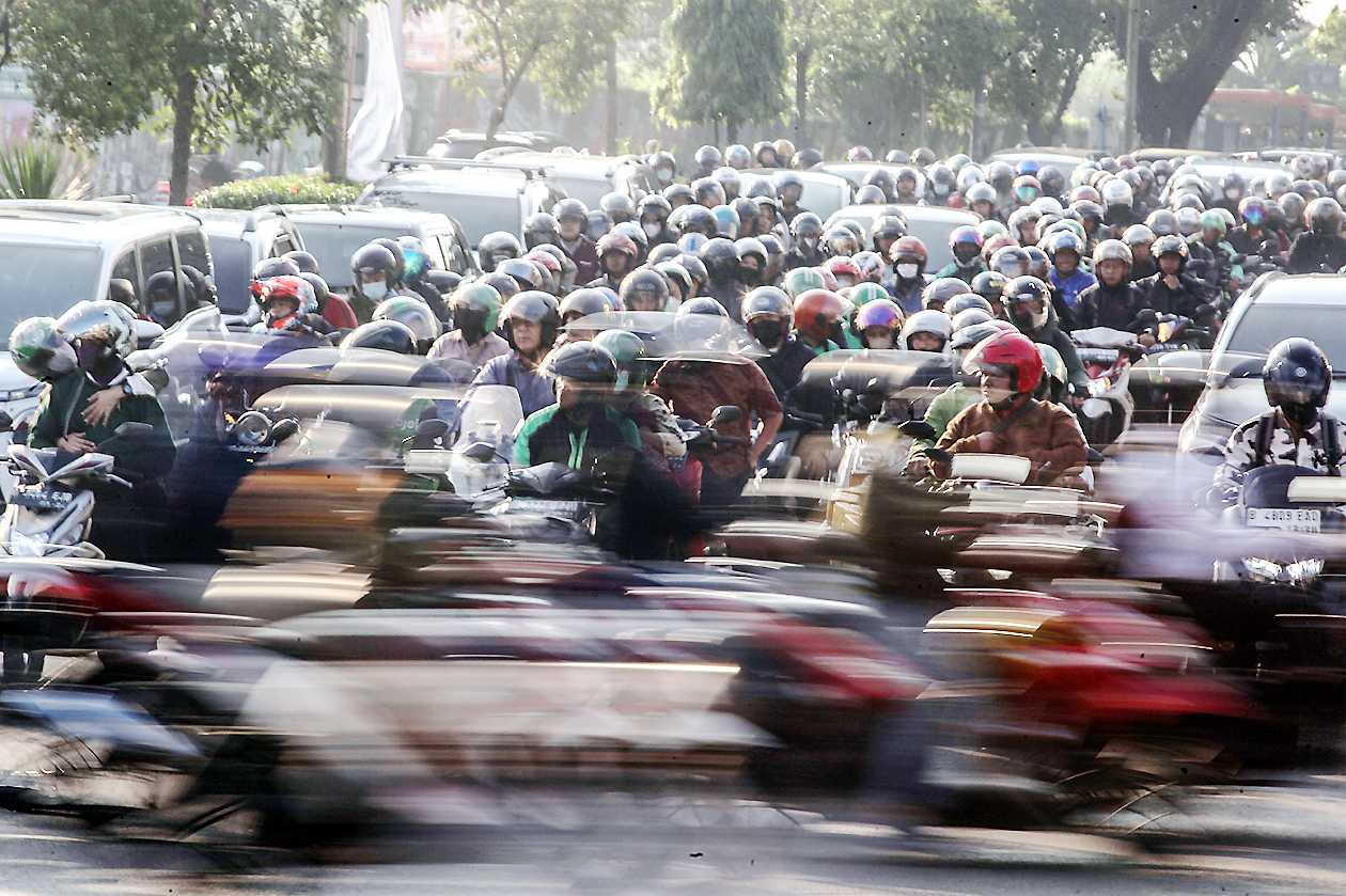 Ruas Jalan Depok Menuju Jakarta Padat