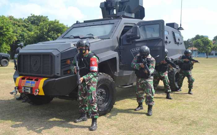 Sangar Tongkrongan Kendaraan Taktis Pasukan Elit TNI Angkatan Udara