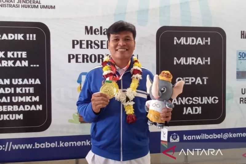 Semoga Dapat Bonus Diangkat PNS, Pegawai Honorer Ini Persembahkan Emas Pertama Babel di PON XXI