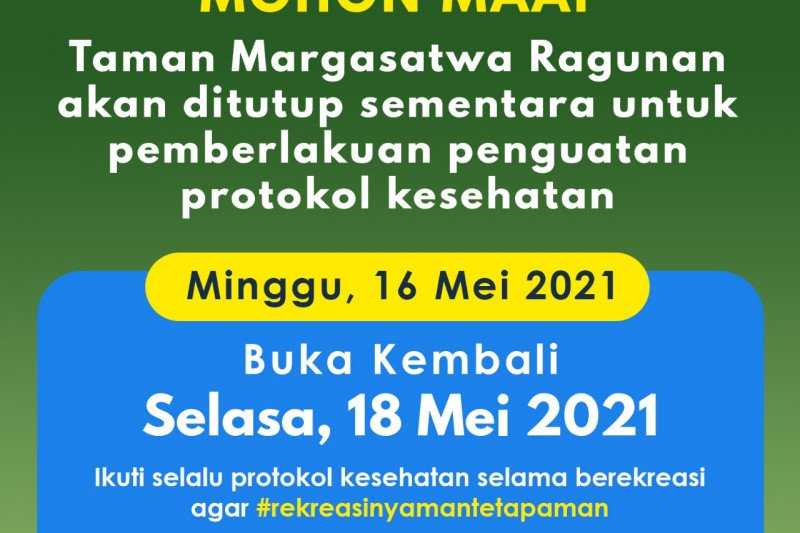 Taman Margasatwa Ragunan Tutup Pada Minggu