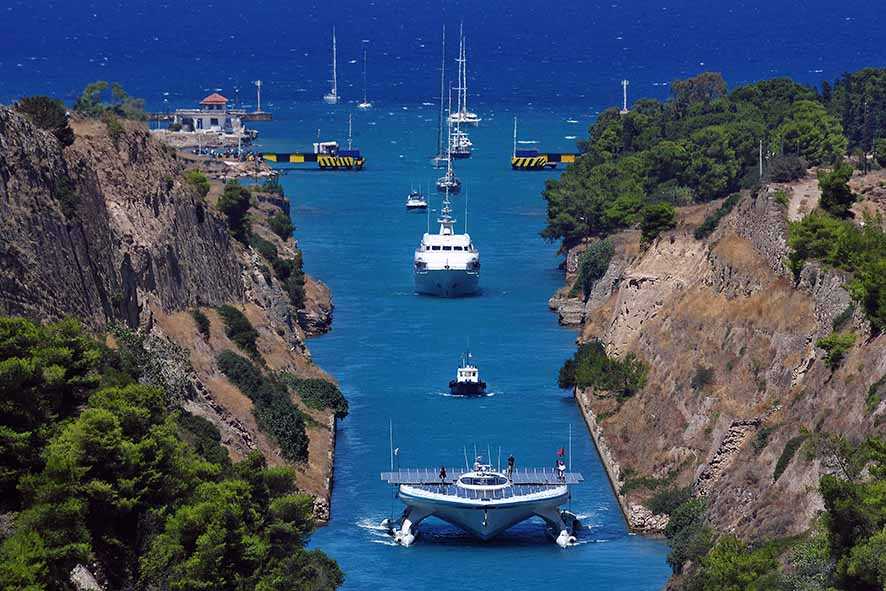 Terusan Korintus, Kanal Sempit Penghubung Ionia dengan Aegea