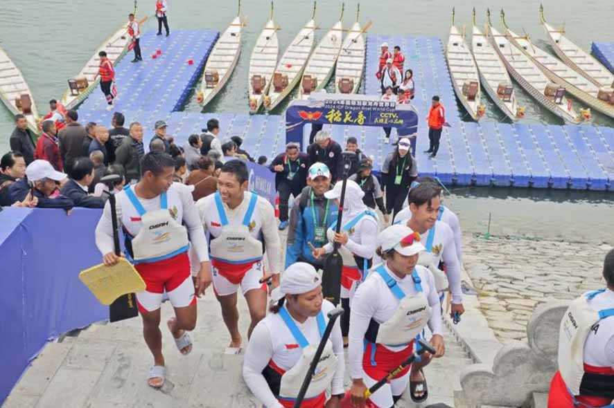 Tim Dayung Dragon Boat Indonesia Lolos ke Kejuaraan Dunia ICF