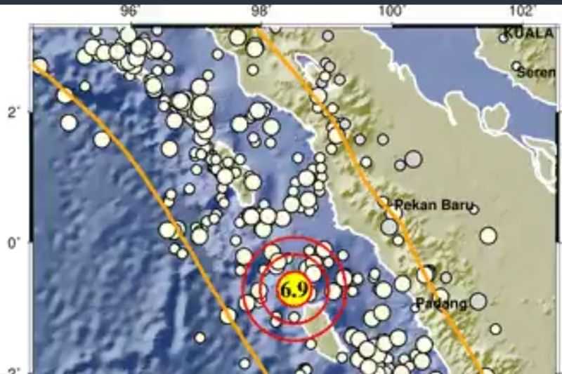 Waduh Semoga Tidak Ada Korban, Gempa Dangkal M6,9 Guncang Nias Selatan Akibat Subduksi Lempeng