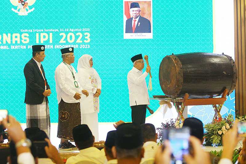 Wakil Presiden Ma’ruf Amin Membuka Rakernas Ikatan Pesantren Indonesia (IPI)