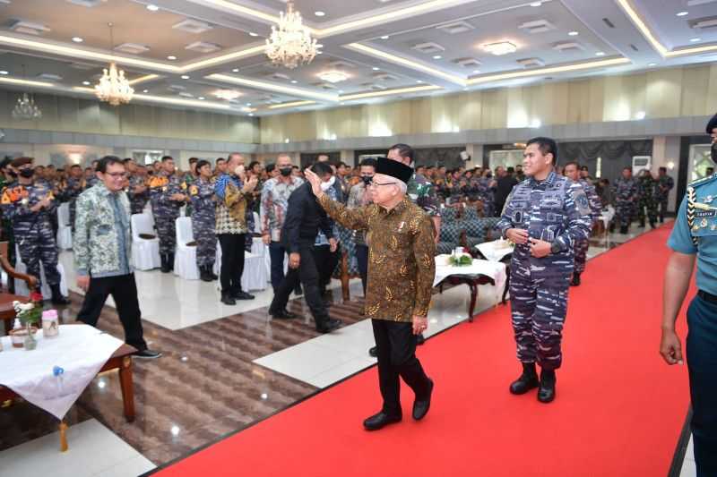 Wapres Ma'ruf Amin Minta TNI AL Wujudkan Indonesia Jadi Poros Maritim Dunia