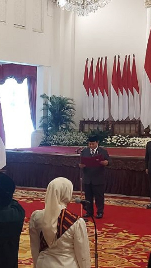 Presiden Prabowo Lantik Iffa Rosita Jadi Komisioner KPU Gantikan Hasyim Asy’ari