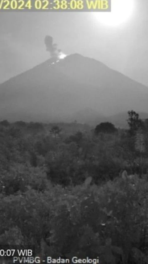 Pagi Ini, Gunung Semeru Erupsi Beberapa Kali