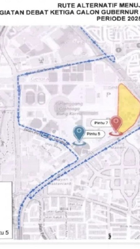 Ini Rute Khusus ke Lokasi Debat Ketiga Pilkada Jakarta pada Minggu