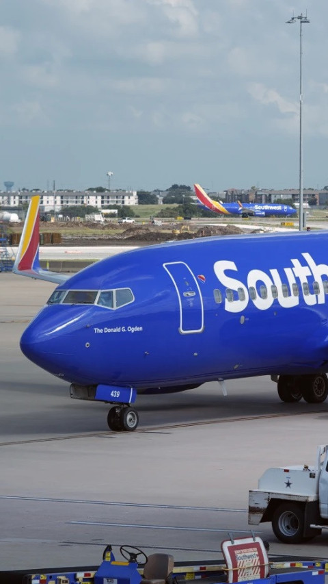 Pesawat Southwest Airlines Tertembak Saat Hendak Lepas Landas di Bandara Dallas AS