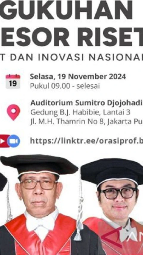 BRIN Kukuhkan 5 Profesor Riset Baru