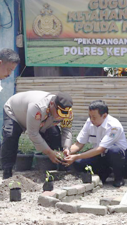 Polres Kepulauan Seribu Kembangkan Pertanian