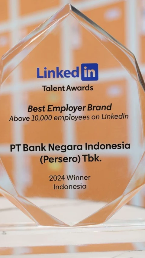 BNI Sabet Best Employer Brand on LinkedIn Talent Awards Indonesia 2024