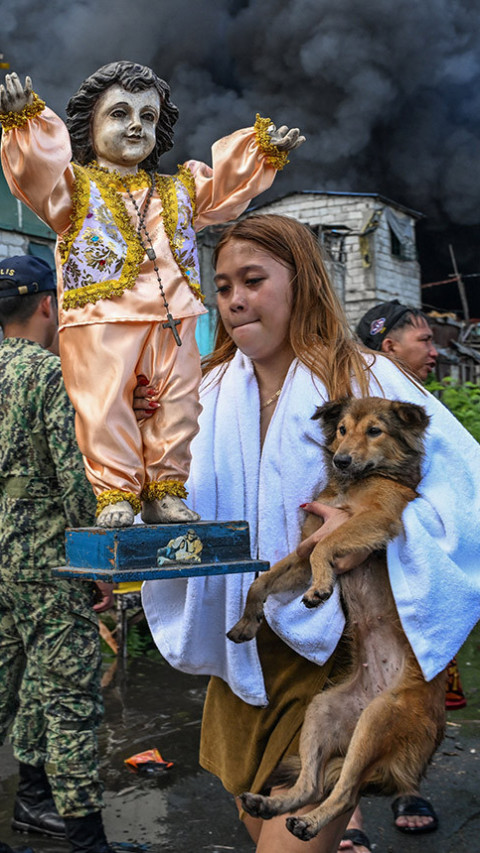 Kebakaran Hebat Landa Daerah Kumuh di Manila