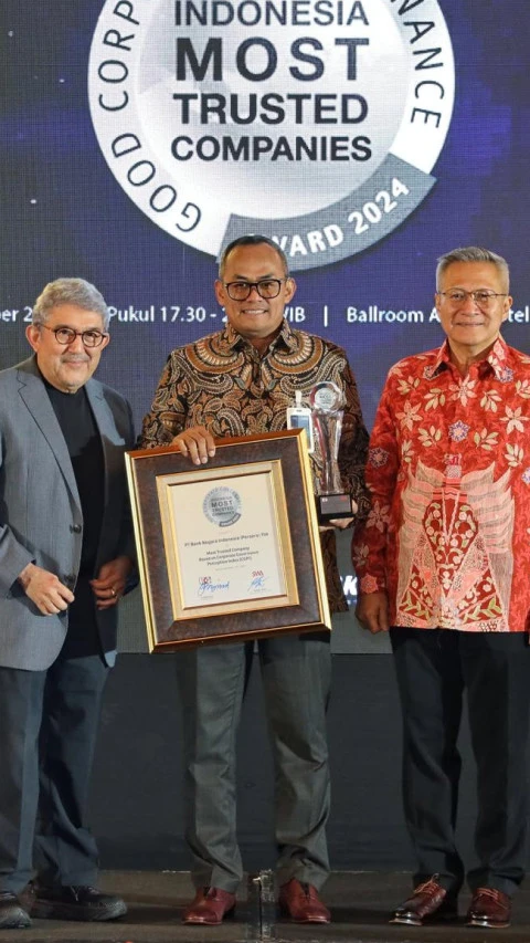 Di Ajang CGPI Award 2024, BNI Raih Predikat The Most Trusted Companies