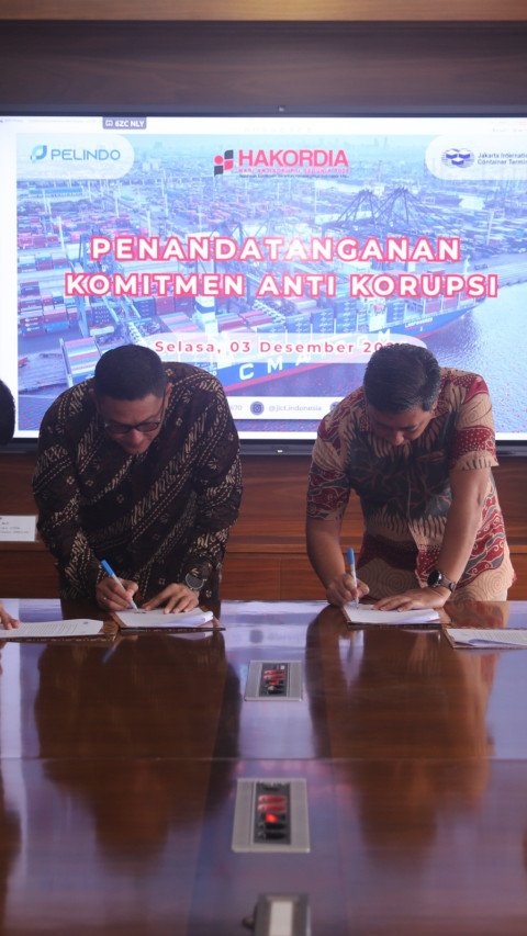 Perkuat Integritas, Direksi JICT Teken Komitmen Antikorupsi