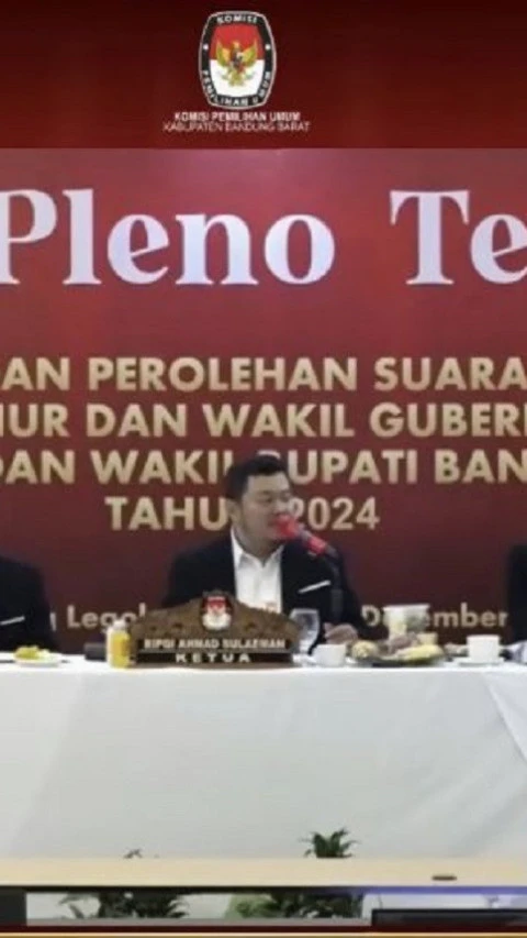 KPU Umumkan Jeje Govinda-Asep Raih Suara Terbanyak di Pilkada Bandung Barat