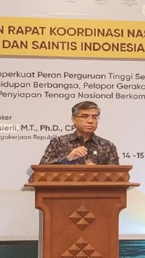 Genjot Pertumbuhan, Menaker Usul Materi Produktivitas Masuk Kurikulum Perguruan Tinggi