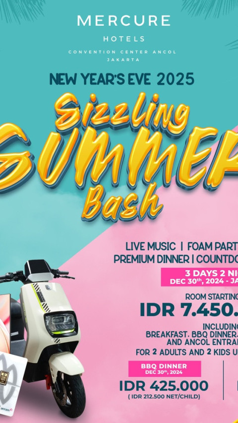 Mercure Convention Center Ancol Persembahkan Pesta Akhir Tahun Bernuansa Tropis Bertajuk 'Sizzling Summer Bash'