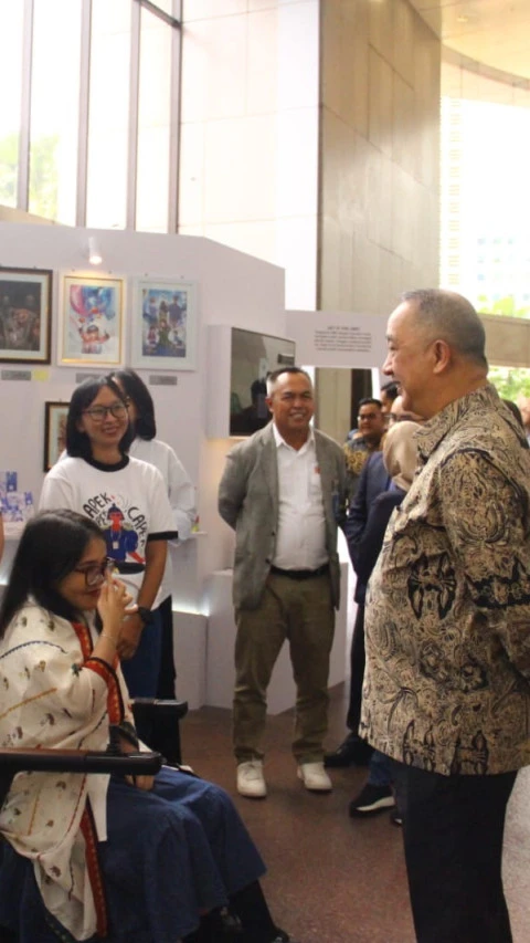 Dukung Karya Disabilitas, Kantor Pusat BNI Pajang Karya Lukis 7 Seniman Visual Muda