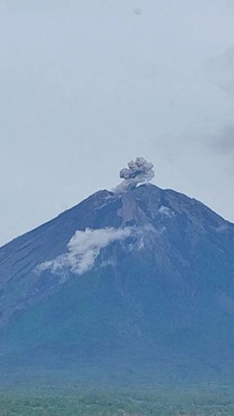 Gunung Semeru Erupsi dengan Letusan Setinggi 500 Meter