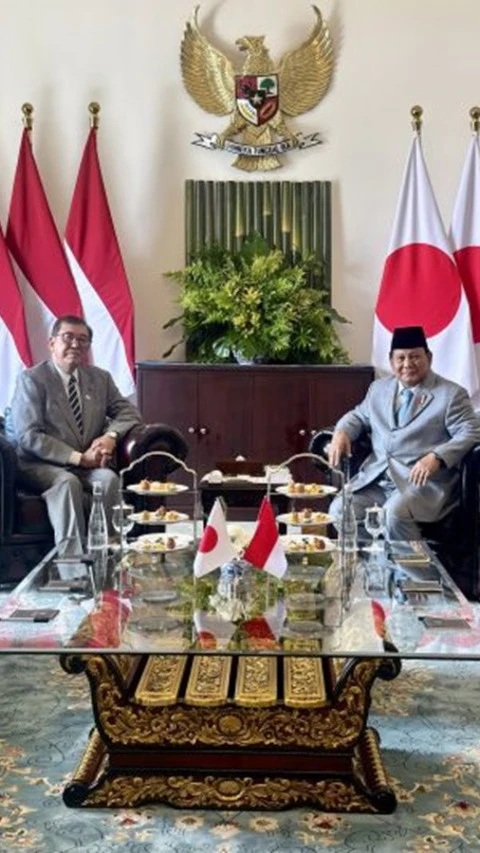 Presiden Prabowo Terima Kunjungan PM Jepang Ishiba di Istana Bogor