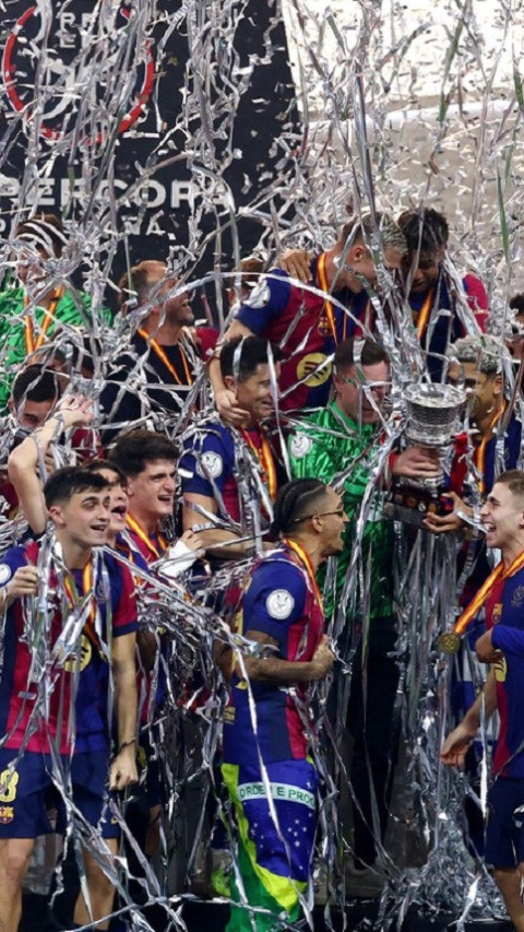 Barcelona Juara Piala Super Spanyol Usai Hancurkan Real Madrid 5-2