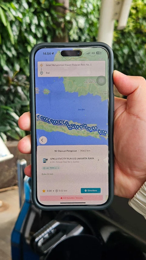 Touring KOLEKSI Jakarta-Bali Nyaman Pakai EV Trip Planner PLN Mobile