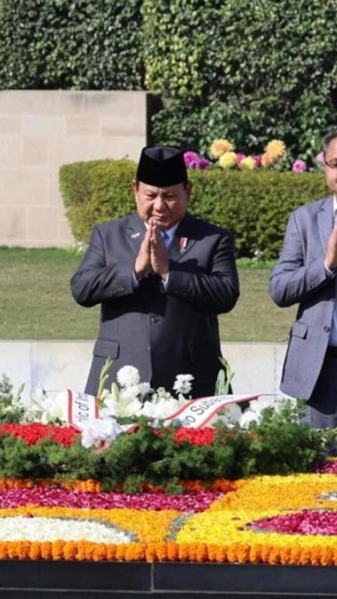 Presiden Prabowo Beri Penghormatan untuk Mahatma Gandhi di Rajghat Memorial