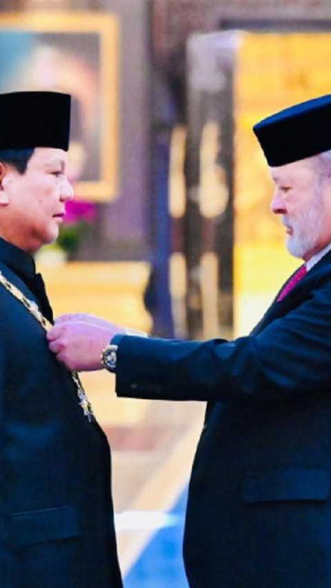 Presiden Prabowo Subianto Dianugerahi Tanda Kehormatan Darjah Kerabat Johor di Malaysia