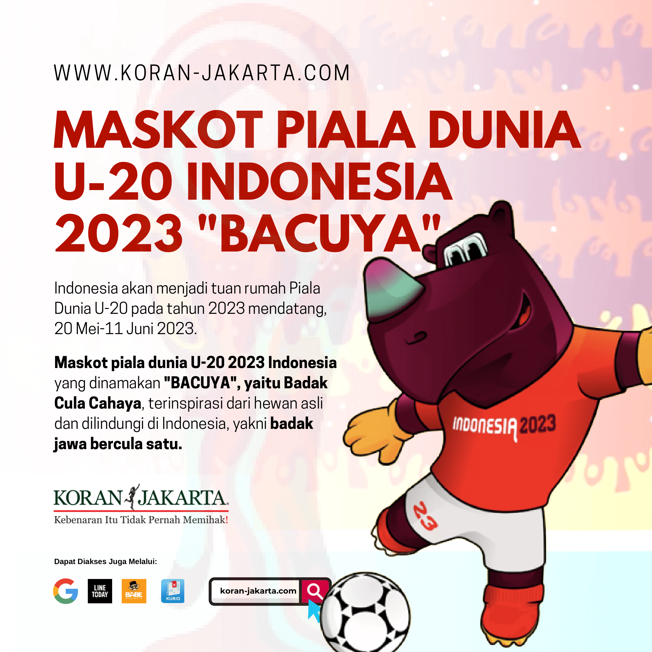 Maskot Piala Dunia U20 2023 Indonesia 1